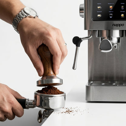 Cafetera profesional 6 en 1 con vaporizador espumante
